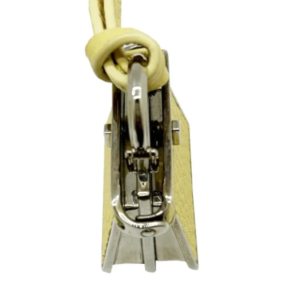 Fendi Vintage Pre-owned Leather key-holders Yellow Dames