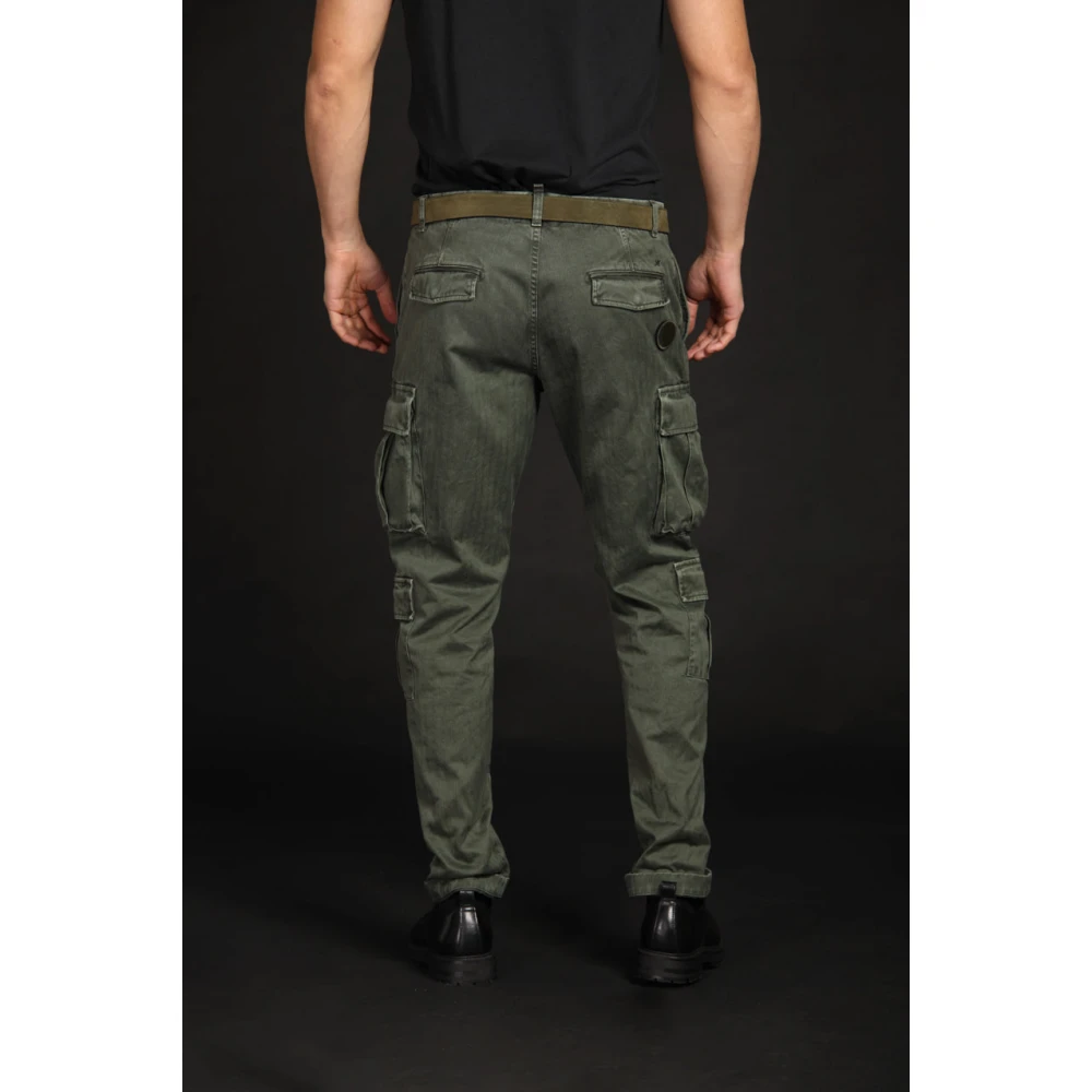 Mason's Cargo broek met micro patroon Limited Edition Green Heren