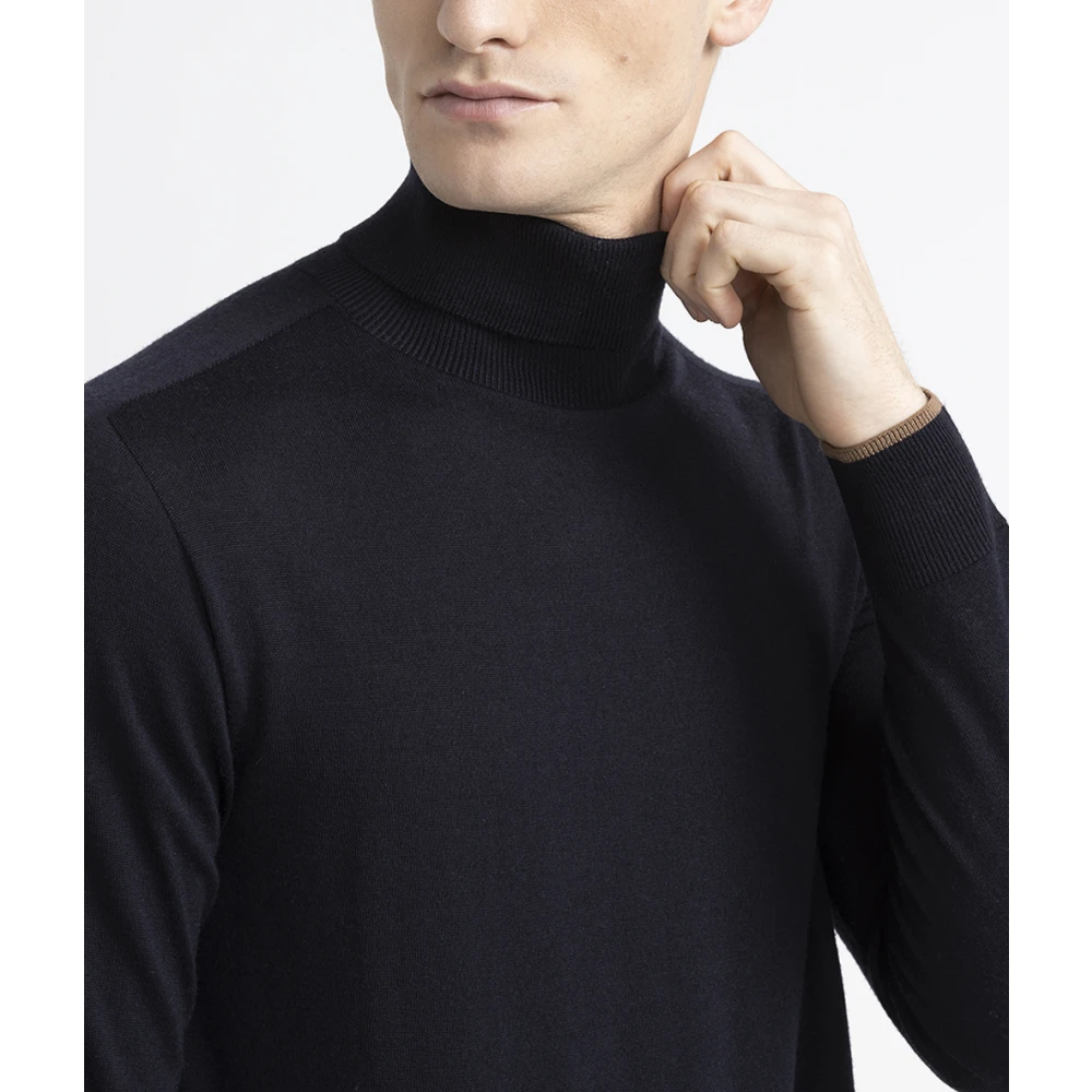 PESERICO Puur nieuwe wol coltrui Blue Heren
