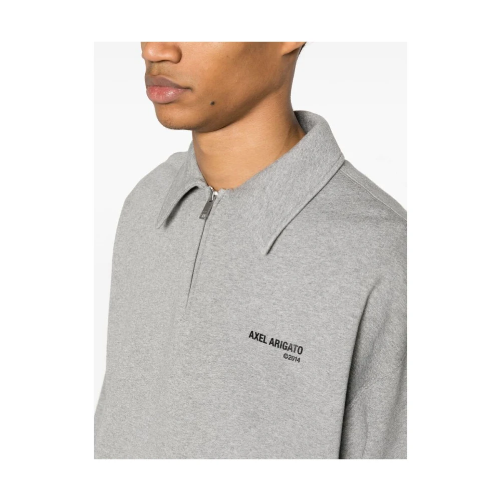 Axel Arigato Remi Half-Zip Sweater Gray Heren