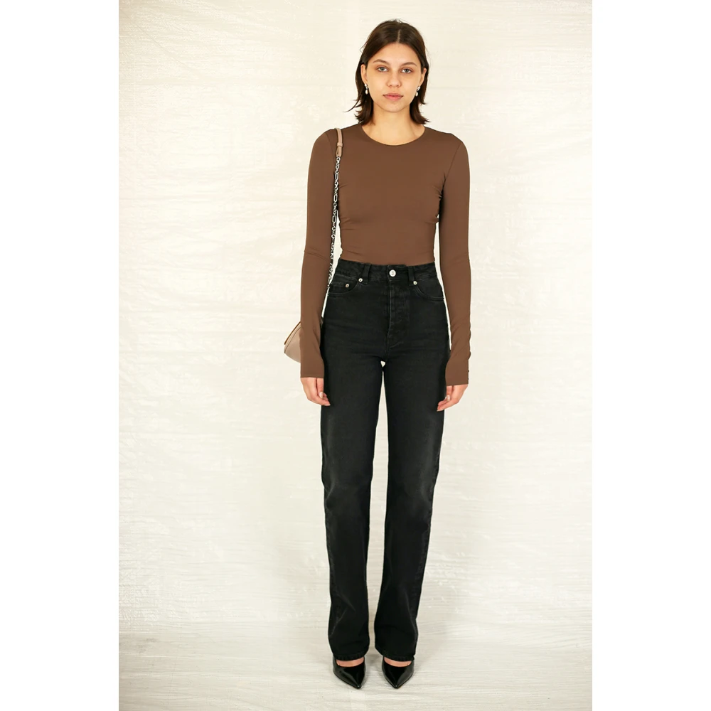 Maison Margiela Tobacco Longsleeve Bodysuit Brown Dames