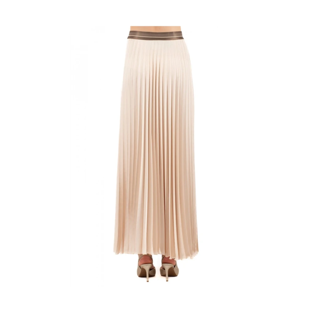 Hanita Elegante Geplooide Rok White Dames