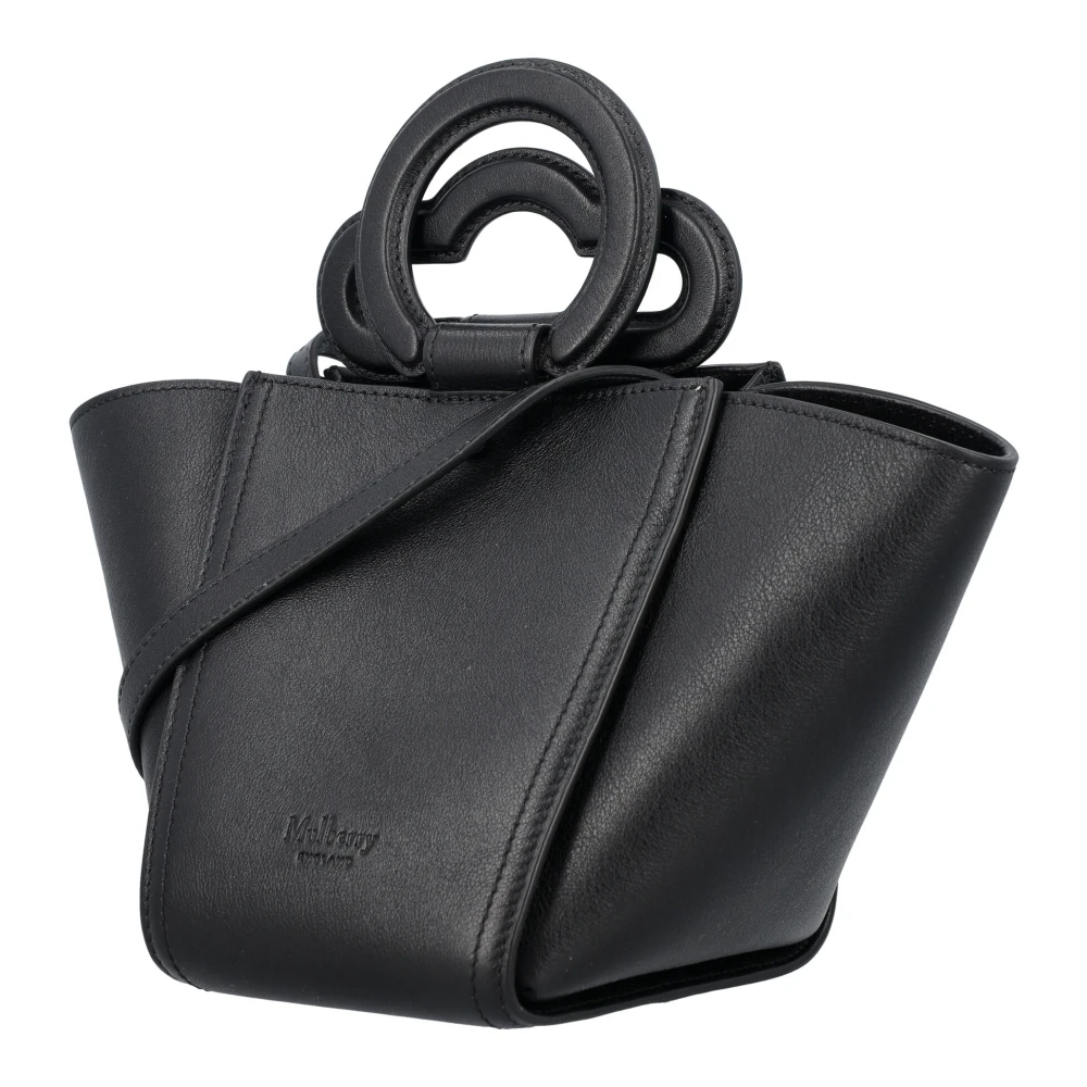 Mulberry Silky Calf Top Handle Mini Tas Black Dames