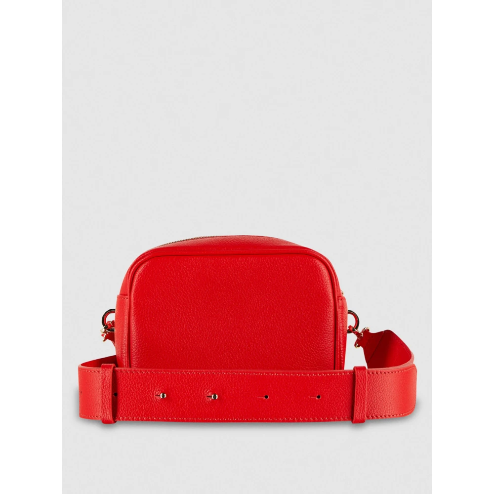 PATRIZIA PEPE Trendy Schoudertas met Fly Logo Red Dames
