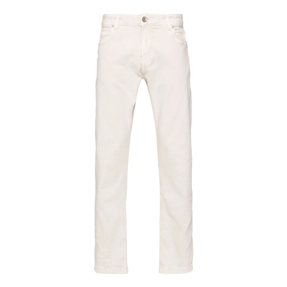 Eleventy Beige Katoenmix Twill Jeans Beige Heren