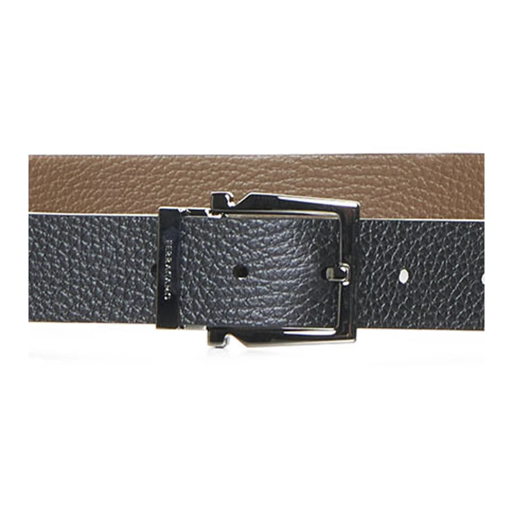 Salvatore Ferragamo Stijlvolle Riemencollectie Black Heren