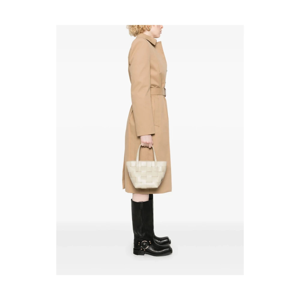 Dragon Diffusion Beige Top Handvat Schoudertas Beige Dames