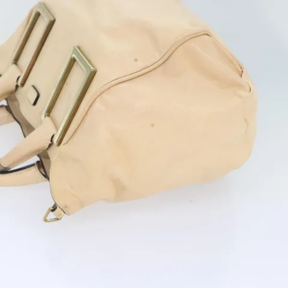 Chloé Pre-owned Leather handbags Beige Dames