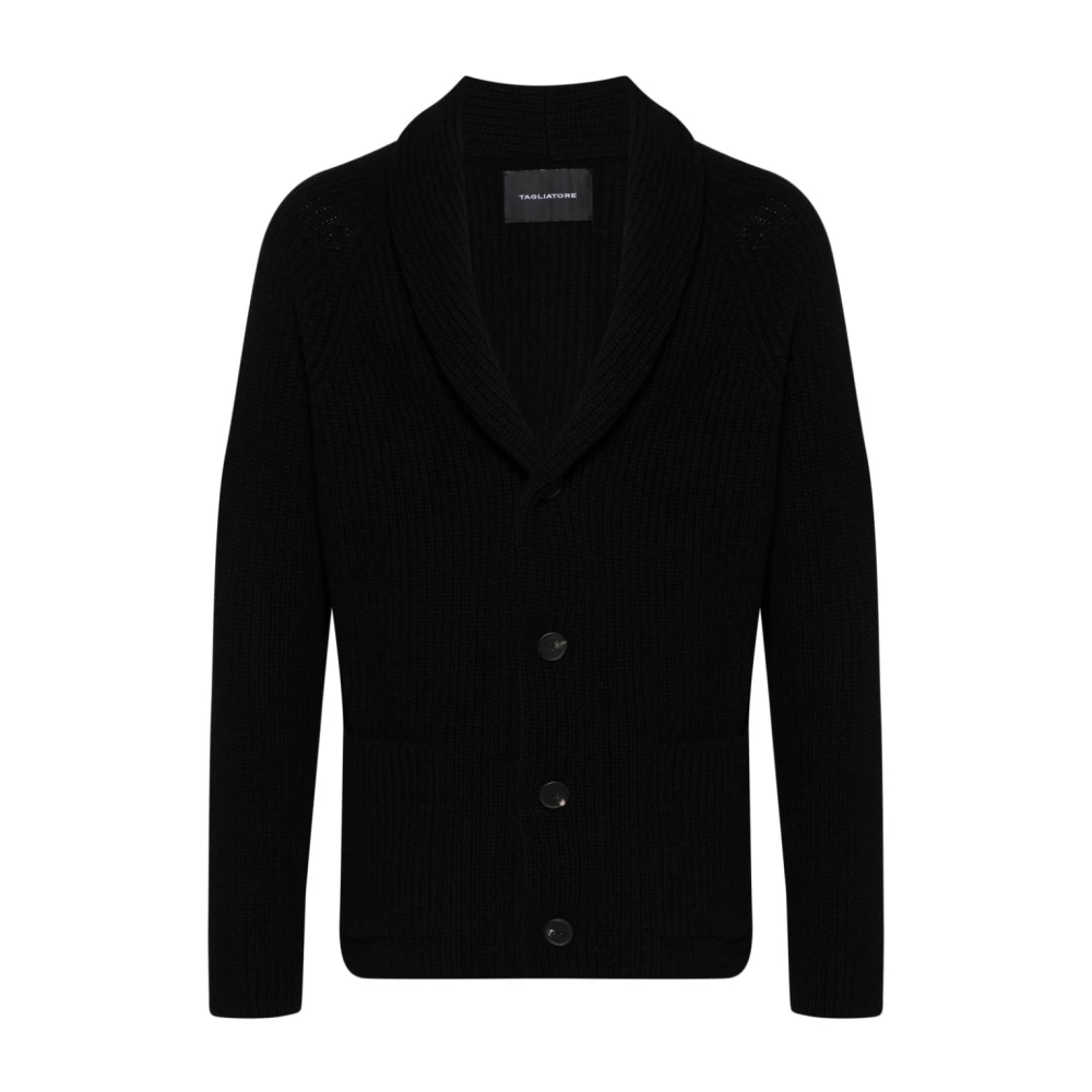 Tagliatore Zwarte Sweatshirt Aw24 Herenmode Black Heren