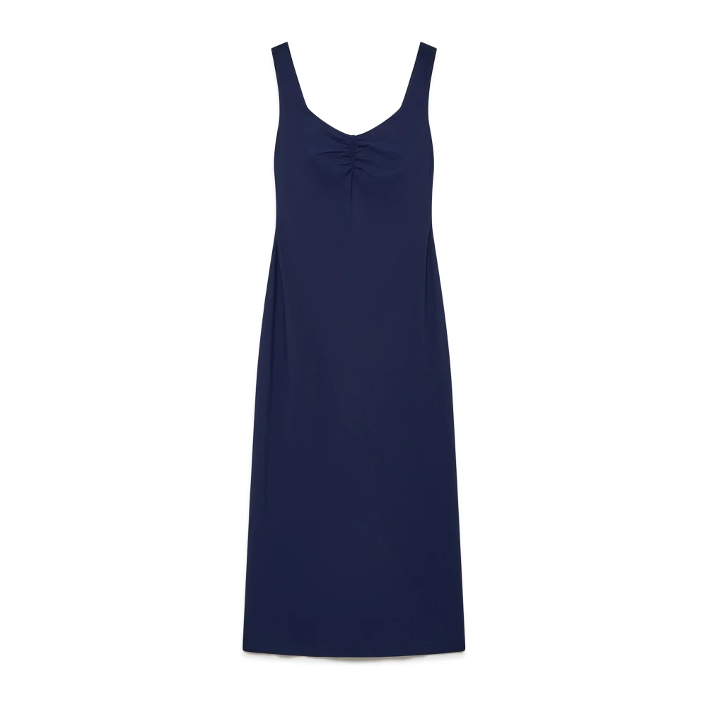 Maliparmi Zachte Jersey Jurk Blue Dames
