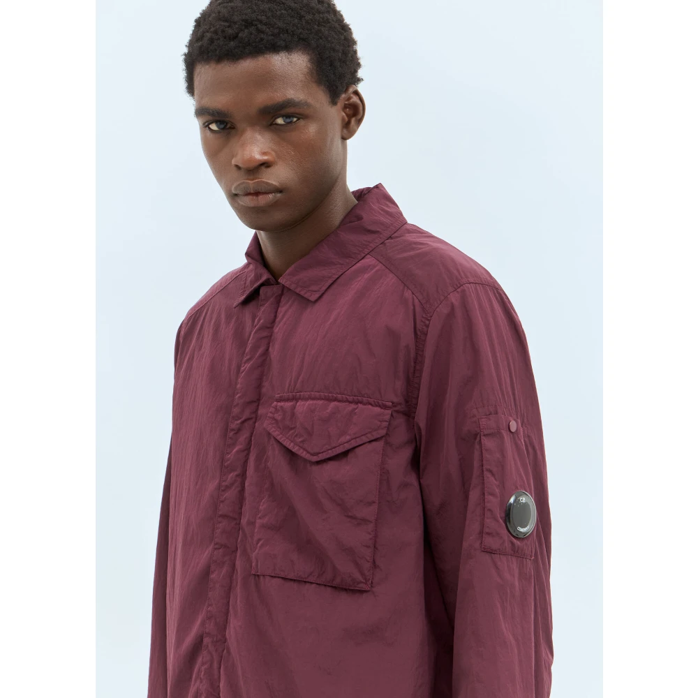 C.P. Company Nylon Overshirt Jas Purple Heren