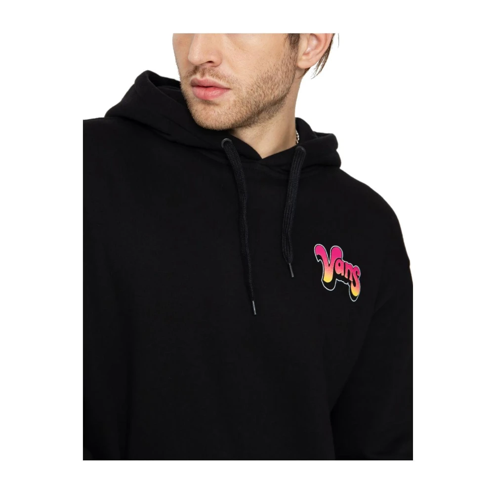 Vans Urban Style Hoodie met Unieke Print Black Heren