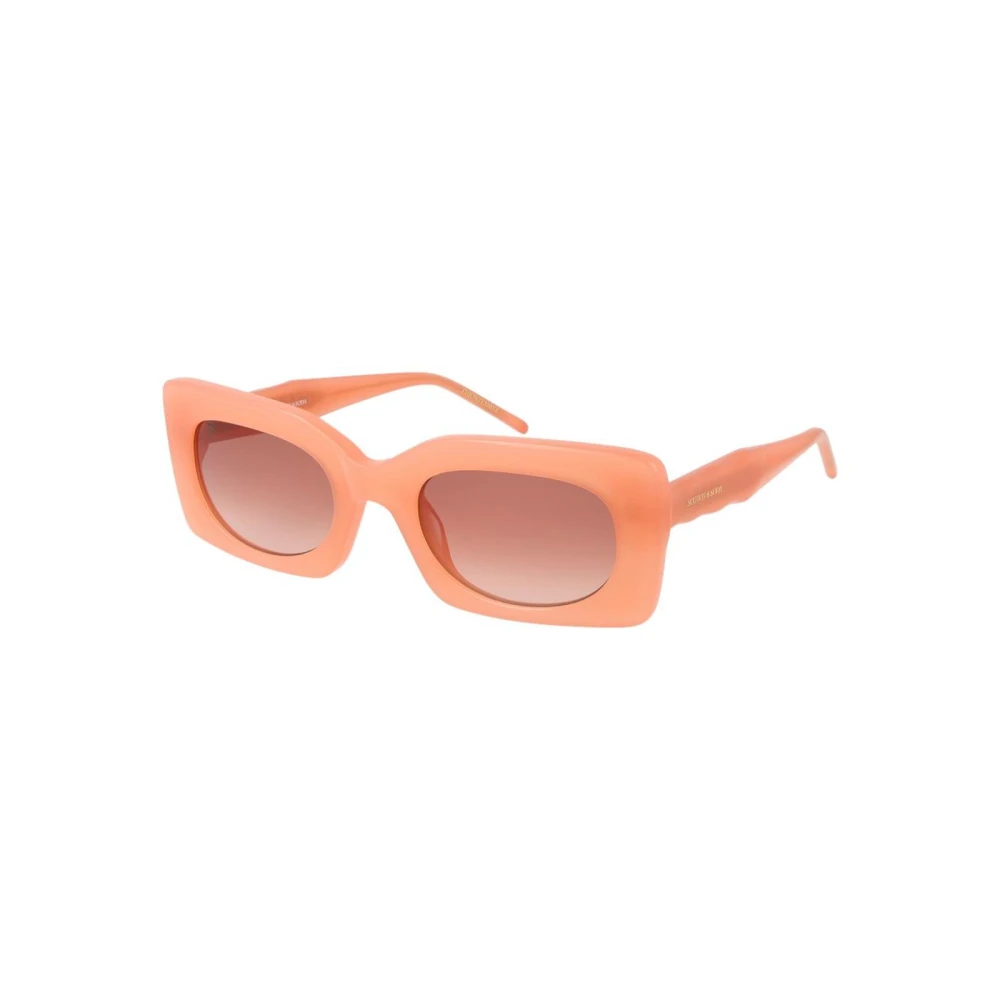 Scotch & Soda Women's Pink Sunglasses, One Size, Rectangle Sunglasses With Uv Protection
