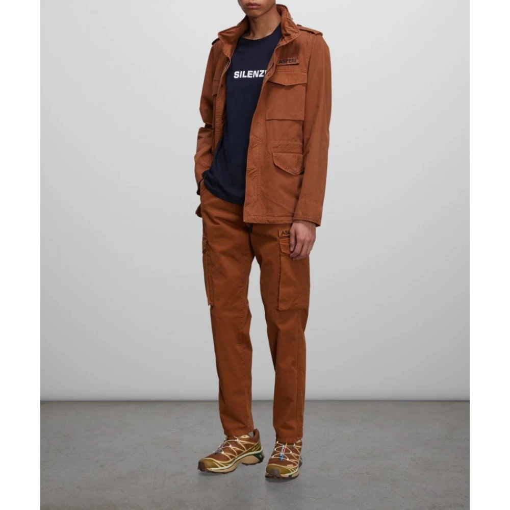 Aspesi Field Sobrecamisa Jas Brown Heren