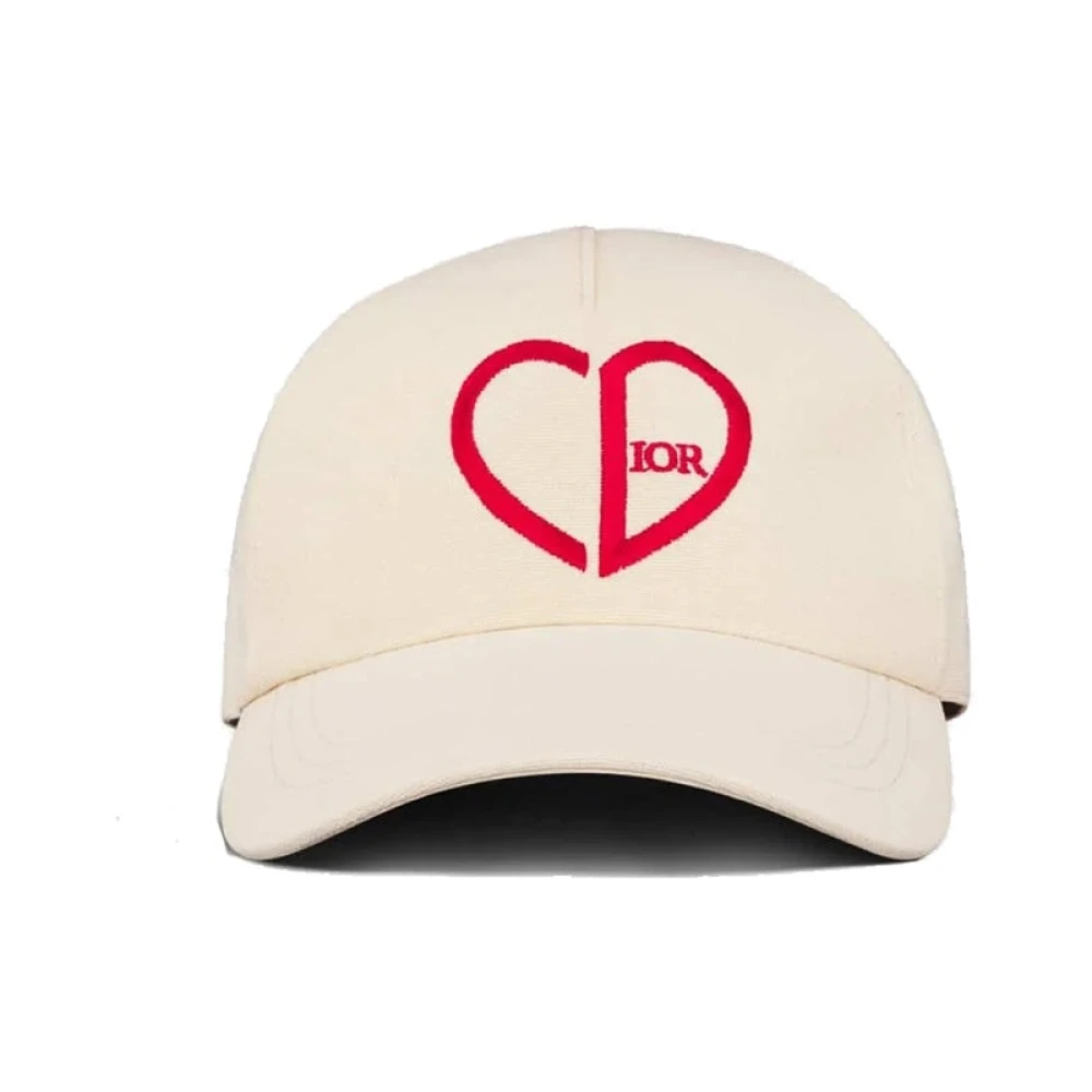 Dior Witte Noos Heart Cap White Heren
