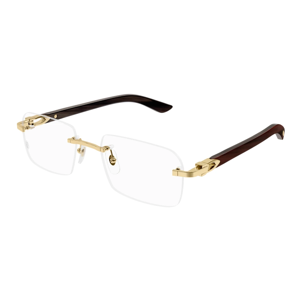 Cartier Men's Yellow Glasses, 56 Mm, Optical Frame