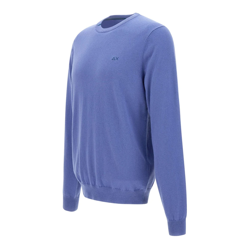Sun68 Mannen Stijlvolle Sweaters Collectie Purple Heren