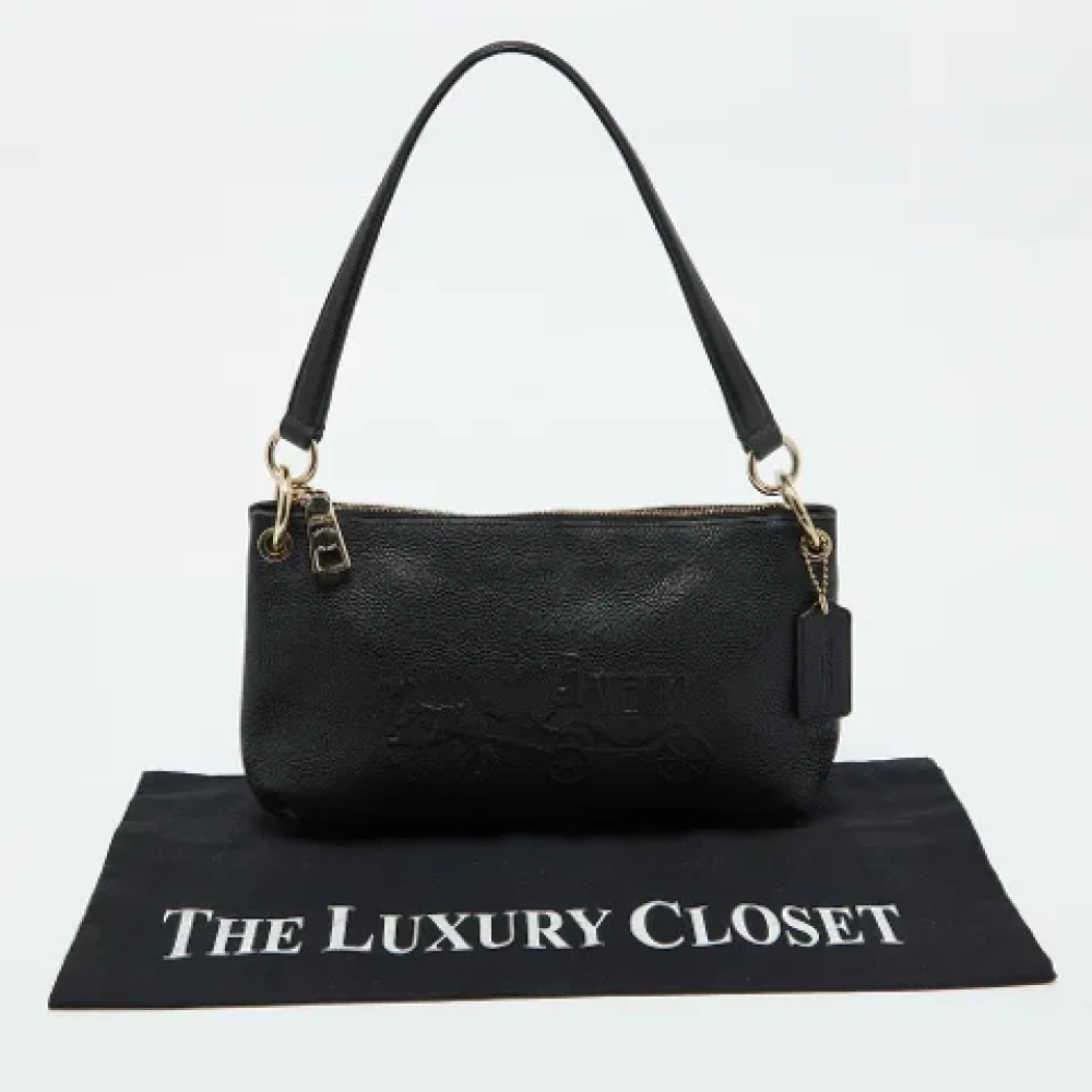 Coach Pre-owned Leather handbags Black Dames