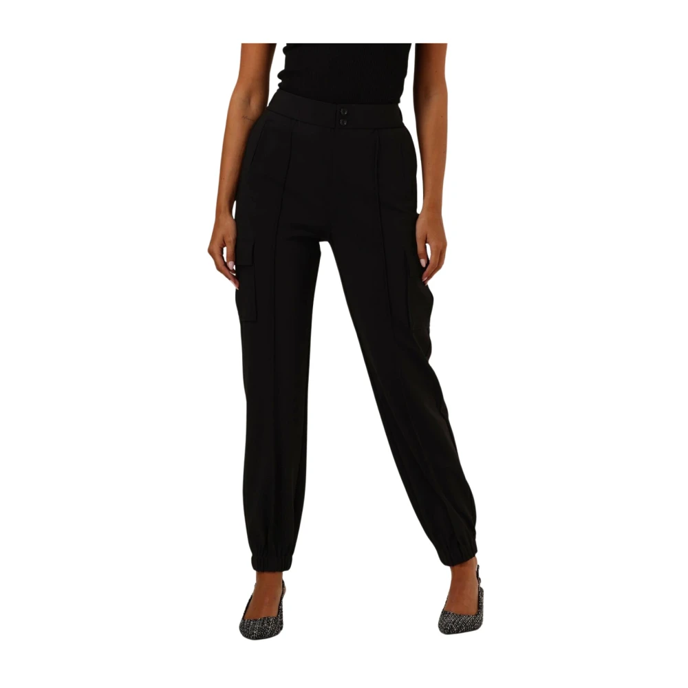 MOS MOSH Elegante Izzy Pant voor stijlvolle vrouwen Black Dames