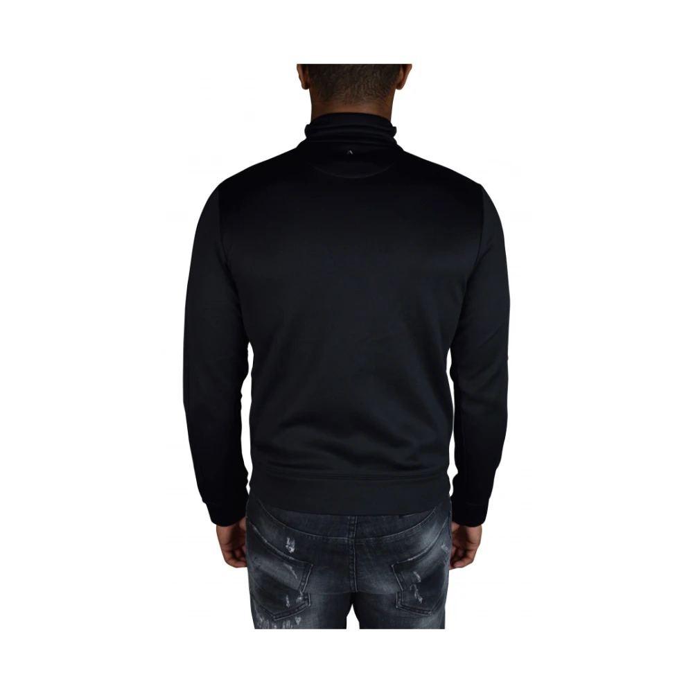 Valentino Garavani Zwarte Jersey Rits Vest Black Heren