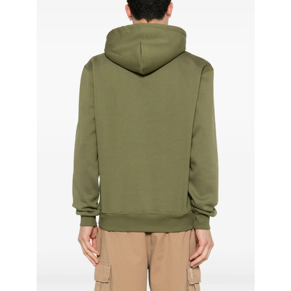 Carhartt WIP Groene Trui met Capuchon en Logo Green Heren