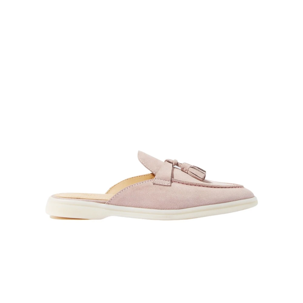 Scarosso Donna Rosa - Mules Artigianali In Camoscio - Shoes - 37 Eu