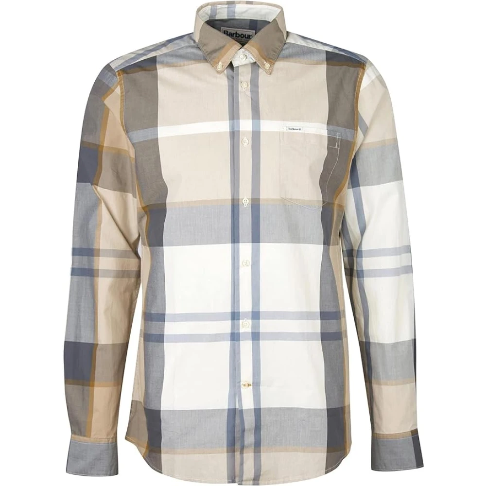 Barbour Men's Beige Tartan Patterned Harris Shirt - Casual Shirts - L - Shirts