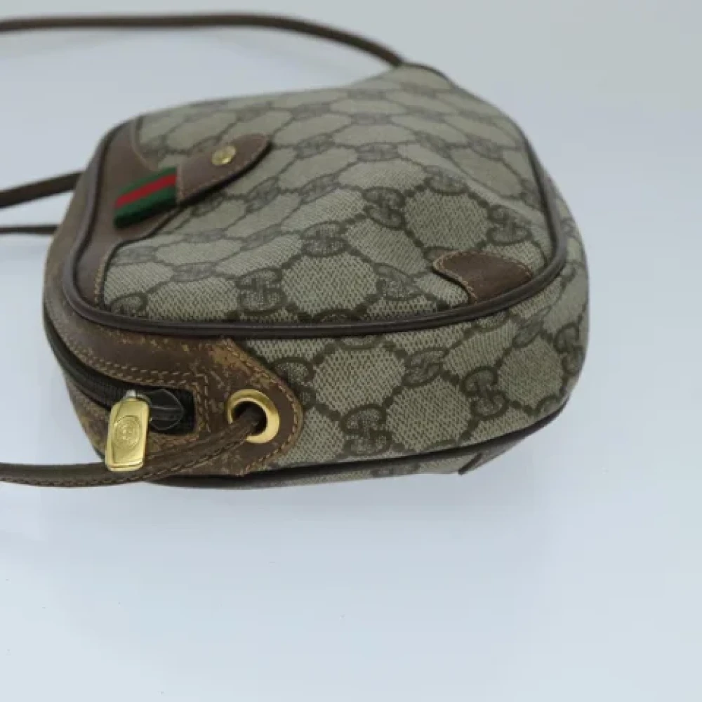 Gucci Vintage Pre-owned Leather gucci-bags Beige Dames