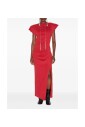 red-shoulder-padded-dress