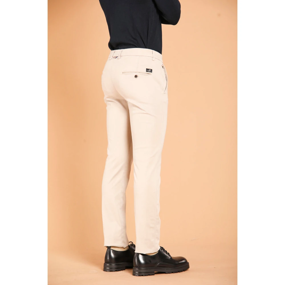 Mason's Slim Fit Gabardine Chino Broek Beige Heren