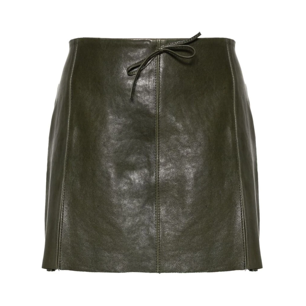 Paloma Wool Leather Skirts Green Dames