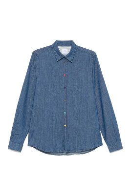 chemise-bleue-en-coton-bio
