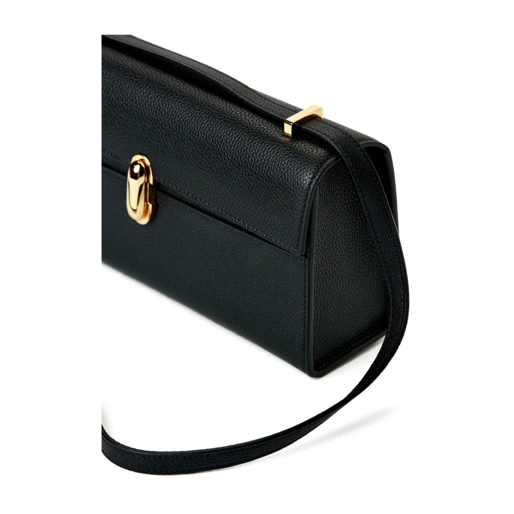 Savette Symmetry Tas in Geitenleer Black Dames