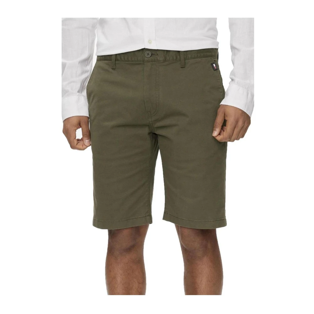 Tommy Jeans Katoenen Bermuda Shorts Heren Collectie Green Heren