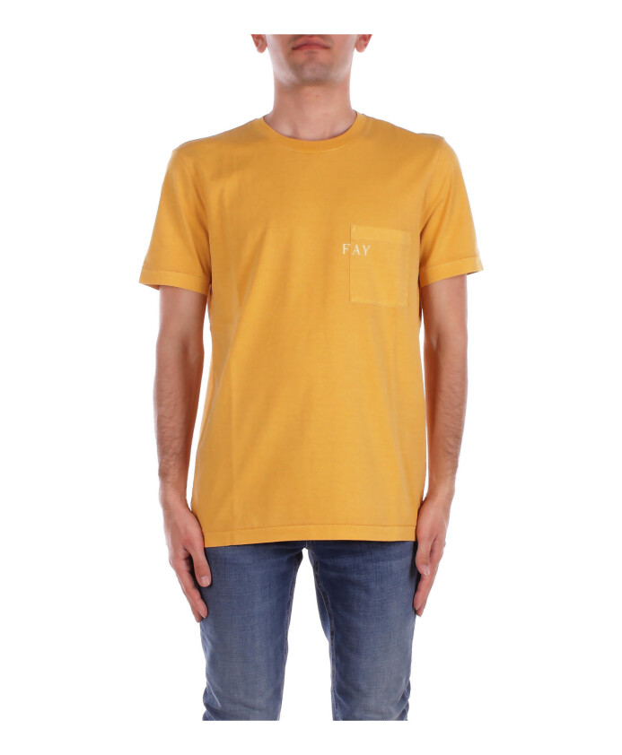 t-shirt-jaune-fonce-avec-poche-avant