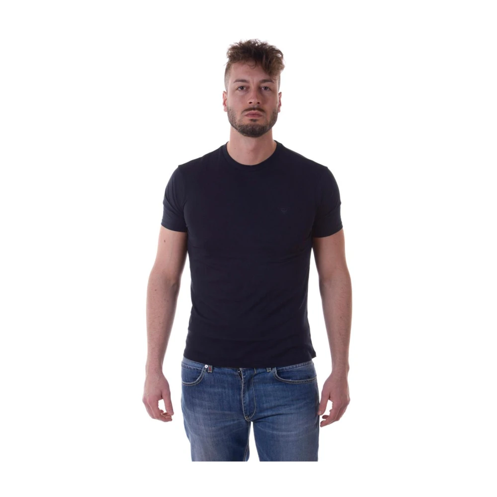 Armani Jeans Men's Blue T-Shirt Sweatshirt - T-Shirts - L - Tops
