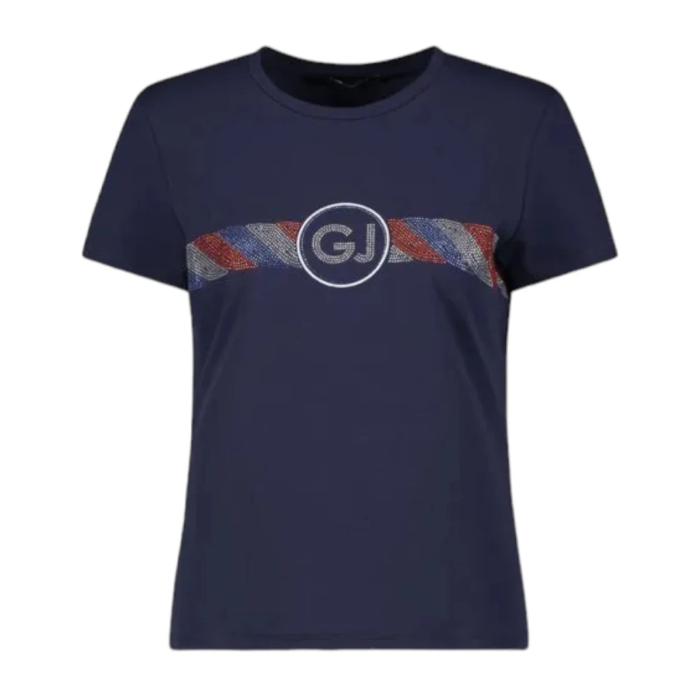 Gaudi Korte Mouw T-shirt Blue Dames