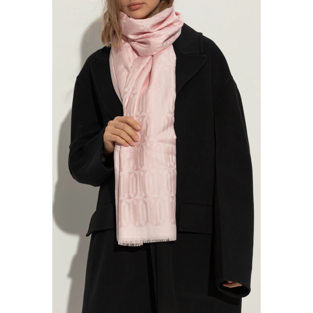 Lanvin Sjaal met monogram Pink Dames