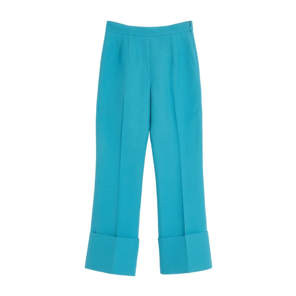 Valentino Garavani Blauwe Stijlvolle Broek Blue Dames