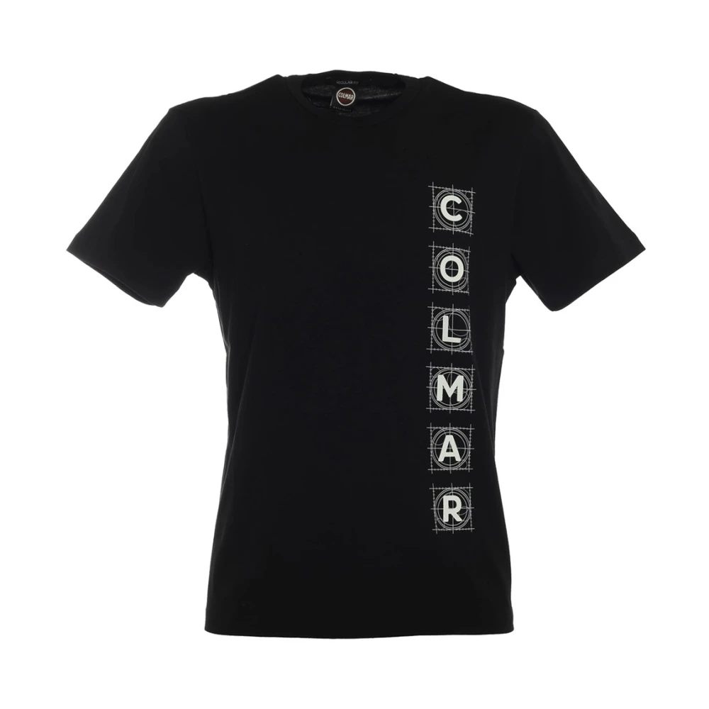 Colmar Zwart T-shirt met reliëftekst Black Heren