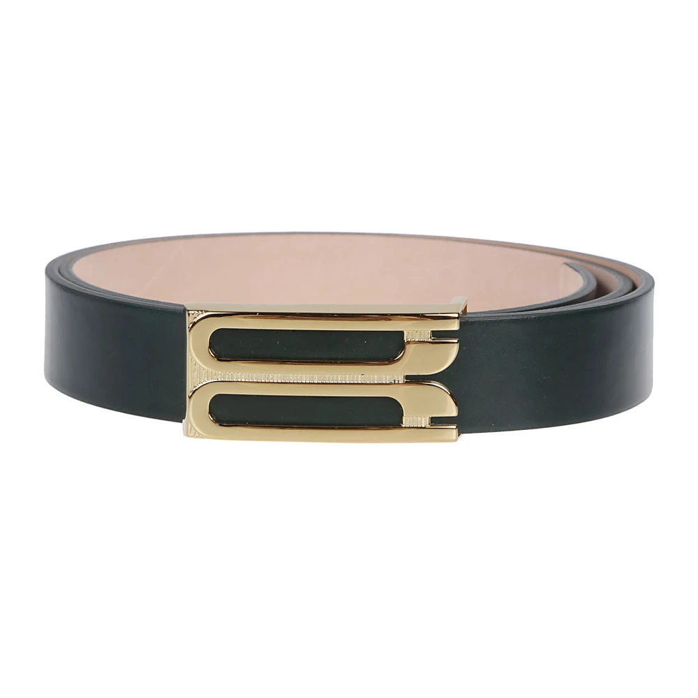 Victoria Beckham Klassieke Gesp Riem Green Dames