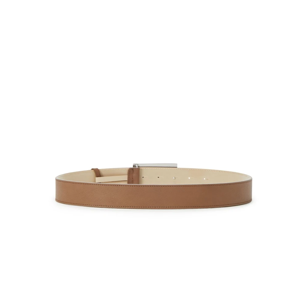 Iceberg Nappa leren riem met ICB Milano Italia gesp Brown Heren