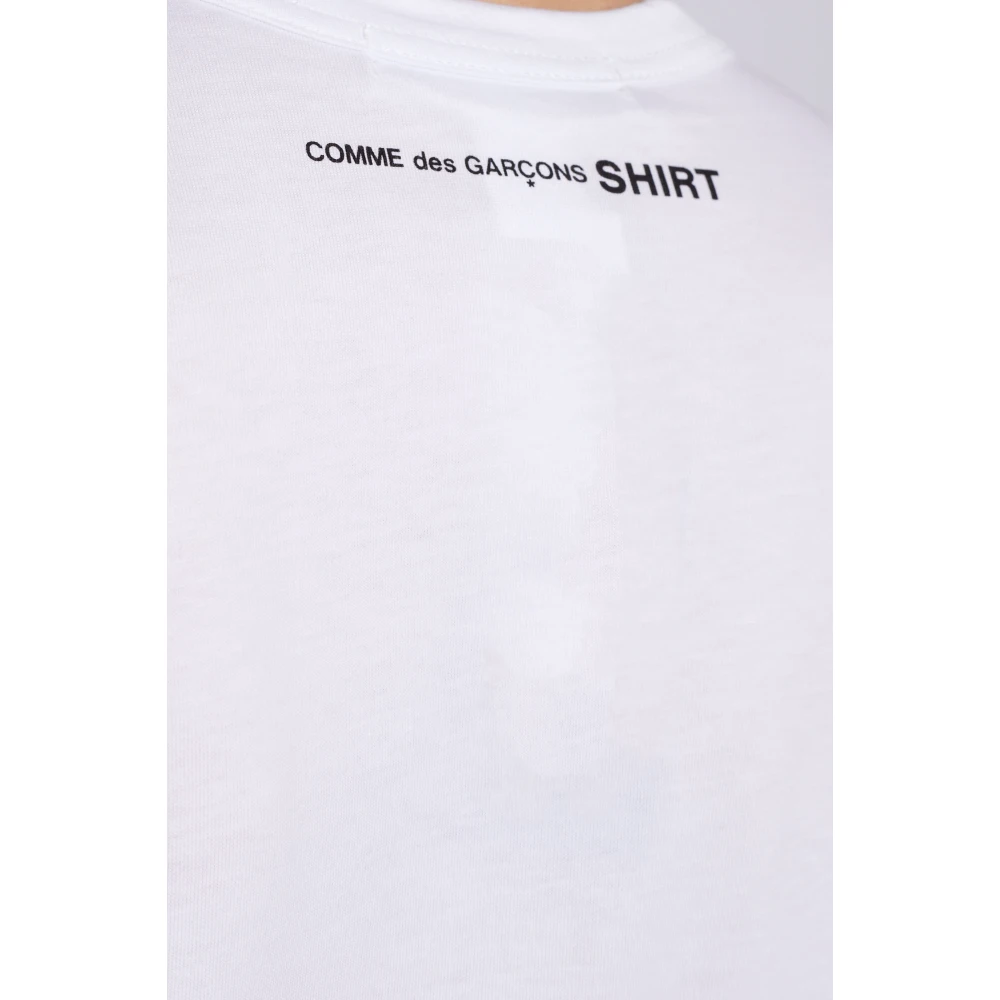 Comme des Garçons T-shirt met logo White Heren