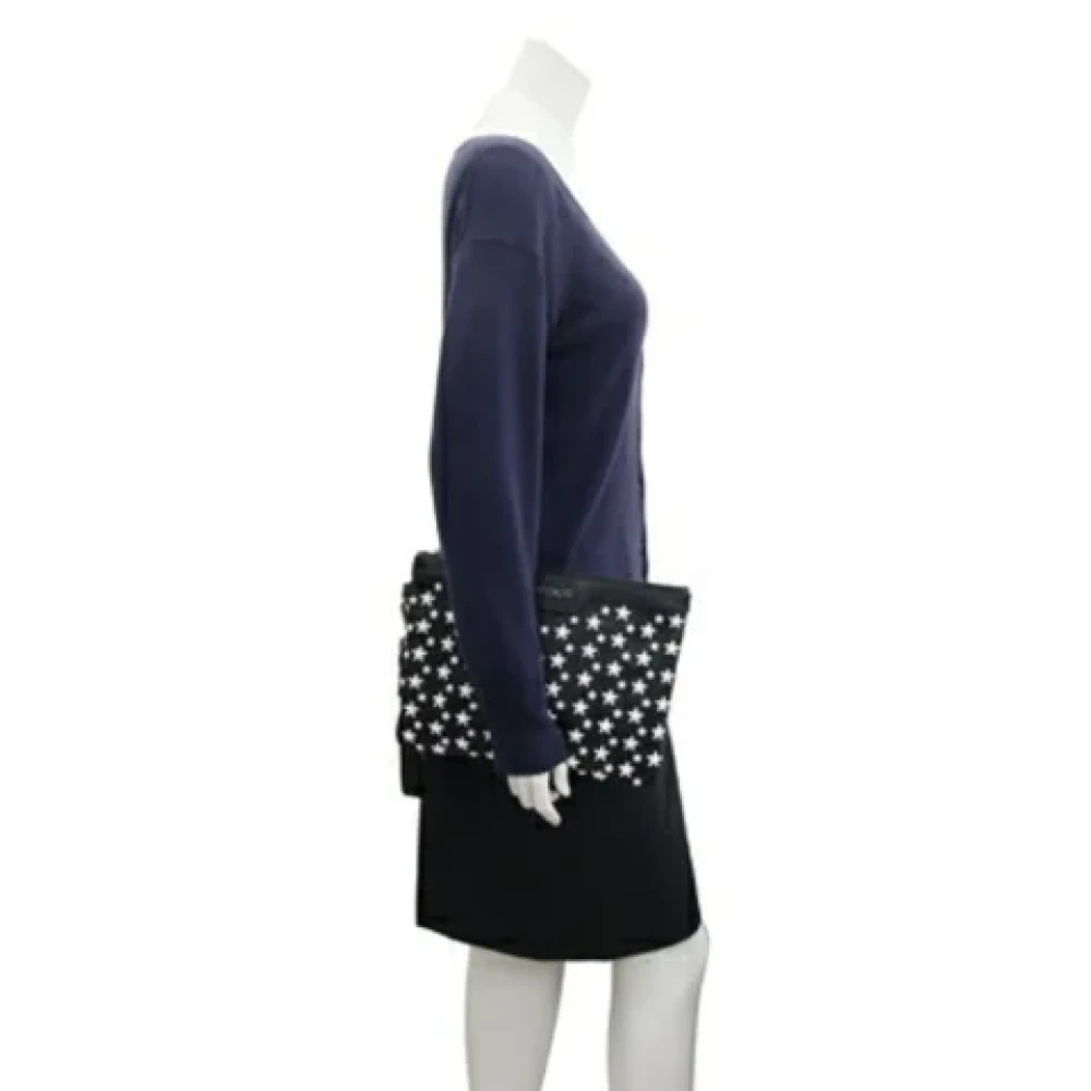 Jimmy Choo Pre-owned Leather clutches Black Dames