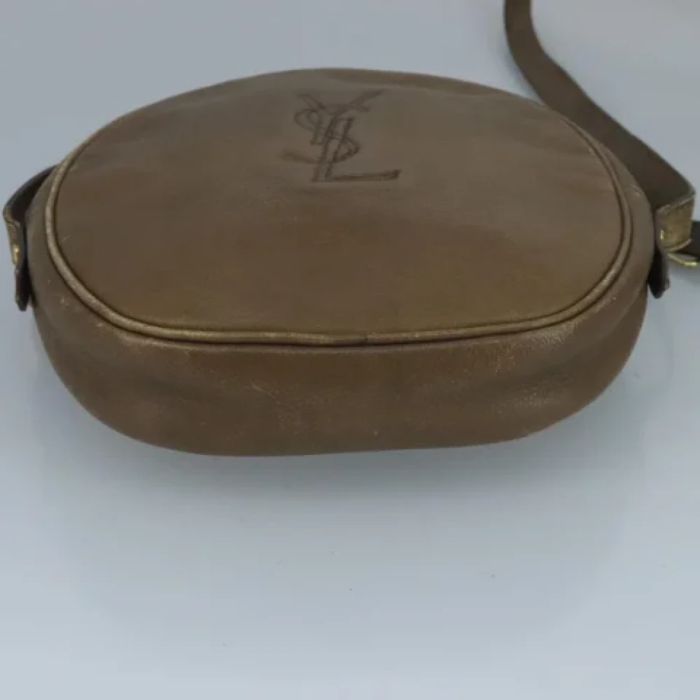 Saint Laurent Vintage Pre-owned Leather shoulder-bags Brown Dames