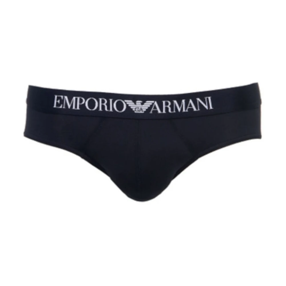 Emporio Armani Uomo Nero Slip Neri Intimo Elegante