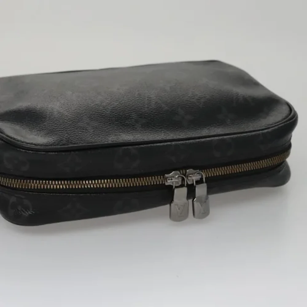 Louis Vuitton Vintage Pre-owned Canvas clutches Black Dames