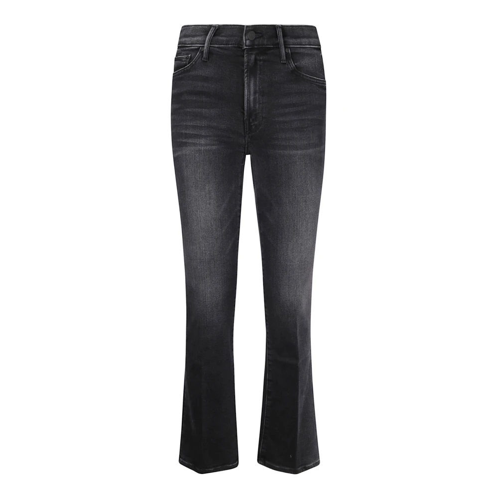 Mother Flared Cut Stretch Jeans met versleten effect Black Dames