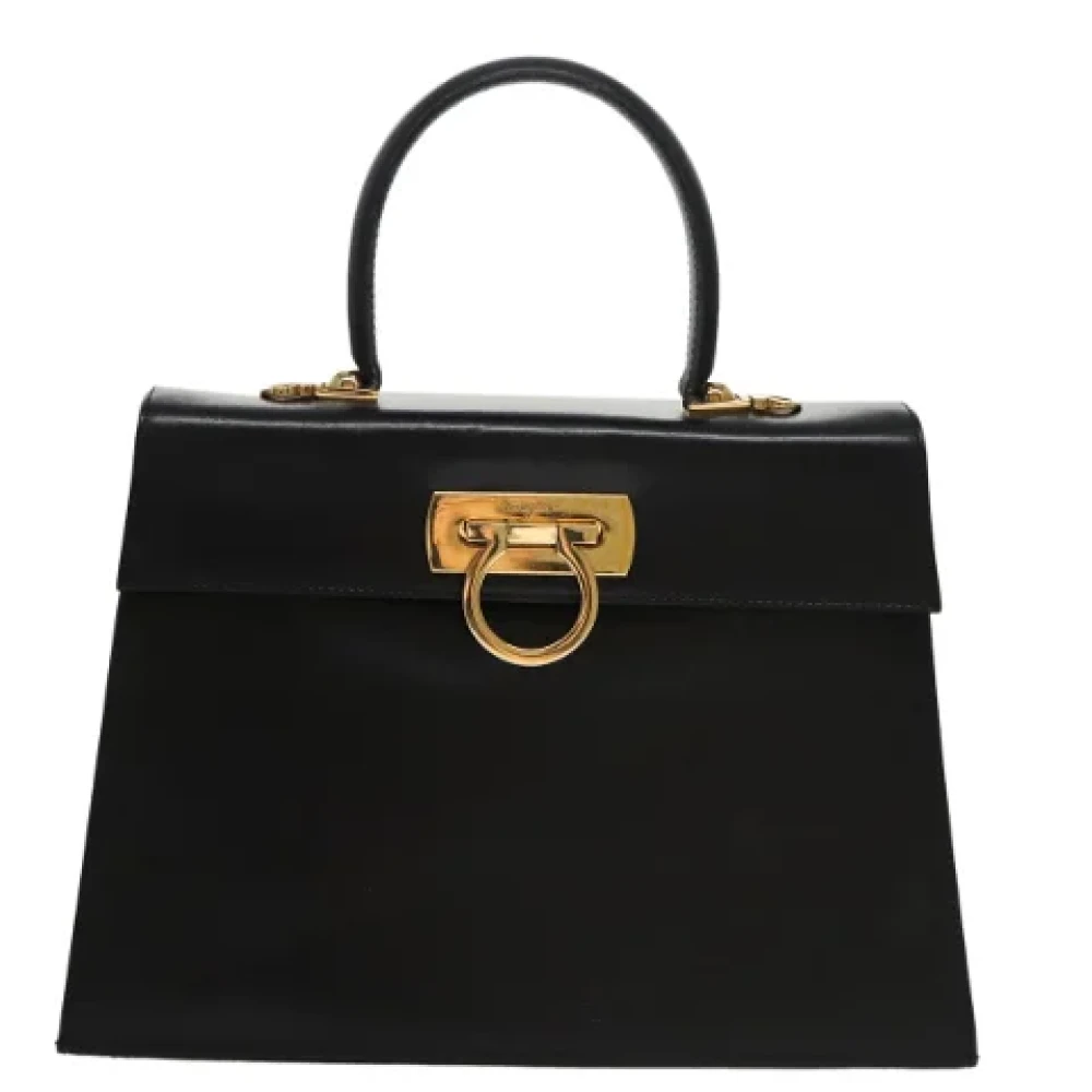 Salvatore Ferragamo Pre-owned Leather handbags Black Dames