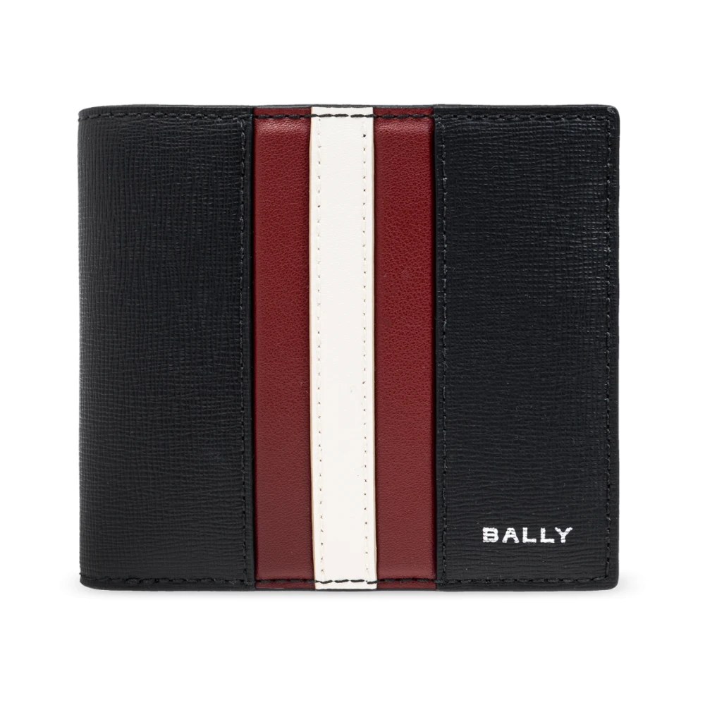 Bally Leren portemonnee Black Heren